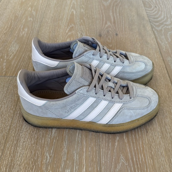 Kith x Clarks / Ronnie Fieg x Adidas Indoor Gazelle. Size 8 (fits a 9). Kith x Clarks / Ronnie Fieg x Adidas Indoor Gazelle. Size 8 (fits a 9).